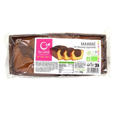 Bio Soleil Cake Bio Marbré Chocolat, 260g