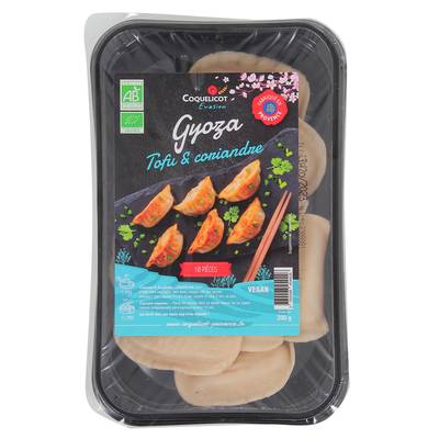 Coquelicot Provence Gyoza Tofu et Coriandre Bio, 10 gyoza - 200g