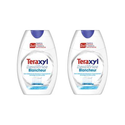 Teraxyl Dentifrice blancheur 2 en 1, Lot de 2x75ml