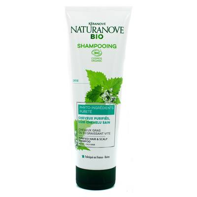 Kéranove - Naturanove Shampooing à l'ortie phyto ingrédients pureté Bio Ecocert, 250ml