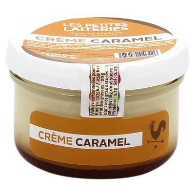 Les Petites Laiteries Petit Pot de Crème Caramel - Lait de vache pasteurisé, 100g