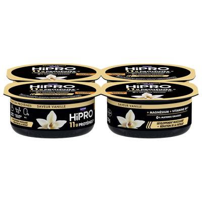 HiPRO Yaourt Vanille Protéiné 0% mg, 4x120g