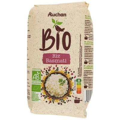 Auchan BIO Riz basmati Bio, 1kg