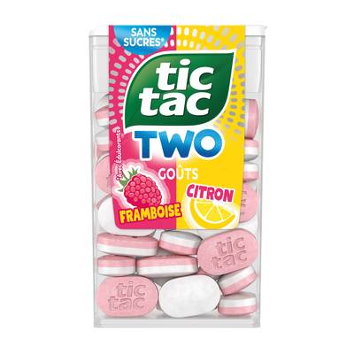 Tic Tac Bonbons Two Framboise Citron, 54g