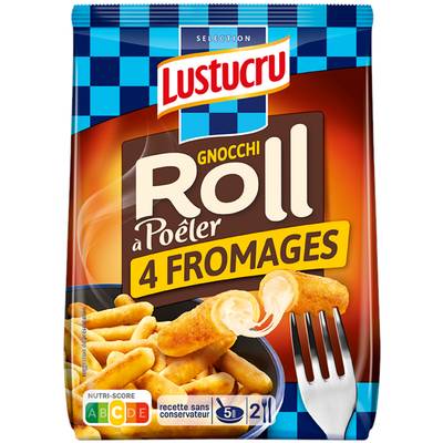 Lustucru Gnocchi Roll aux 4 fromages, à poêler, 280g