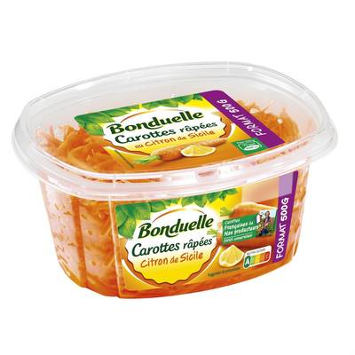 Bonduelle Carottes Râpées au Citron, 500g