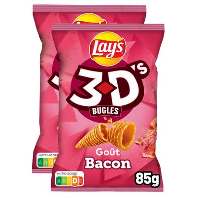 Lay's 3 D'S Bacon, 2x85g