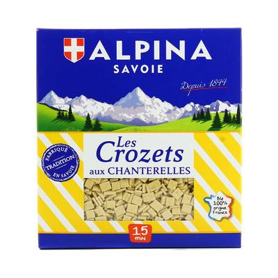 Alpina Savoie Pâtes Crozets aux chanterelles, 400g