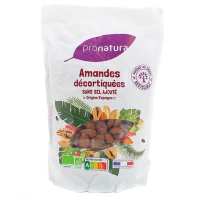 Pronatura Amandes Décortiqués, Bio, 1kg