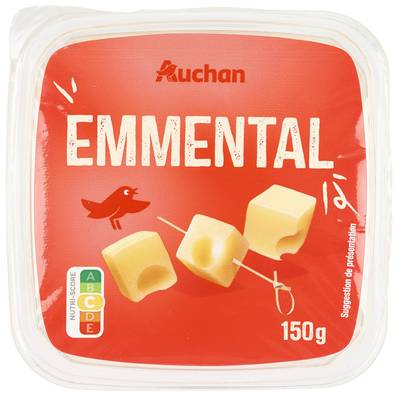 Auchan Dès d'emmental, 150g