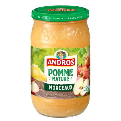 Andros Compote de pomme avec morceaux, 740g