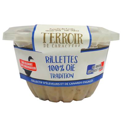Terroir de Caractère Rillettes 100% Oie, 130g