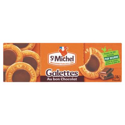 St Michel Galette au bon chocolat 3x4, 121g