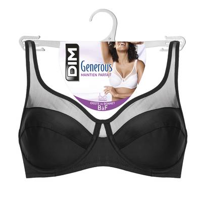 Dim Soutien Gorge Generous Noir, Taille 90 C