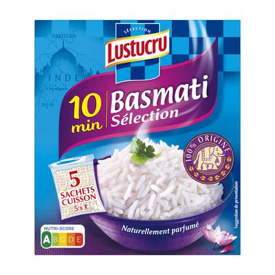 Lustucru Riz Basmati Sélection Sachet Cuisson, 5x90g