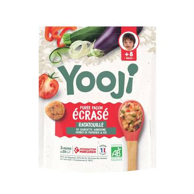 Yooji Ecrasé de ratatouille Bio dès 8 mois, 400g