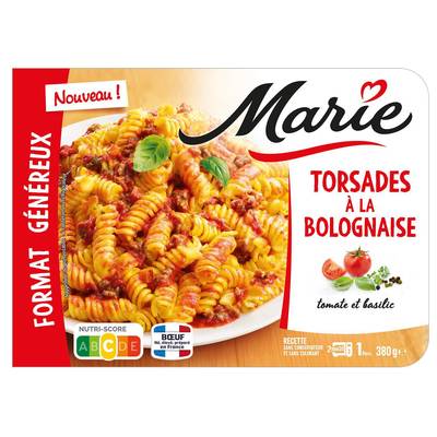 Marie Torsades à la Bolognaise, Tomate et Basilic, 380g