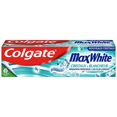 Colgate Dentifrice Max White Cristaux Blancheur, 75ml