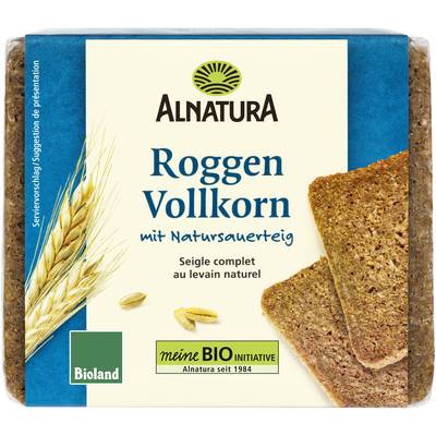 Alnatura Pain de seigle complet bio, 500g