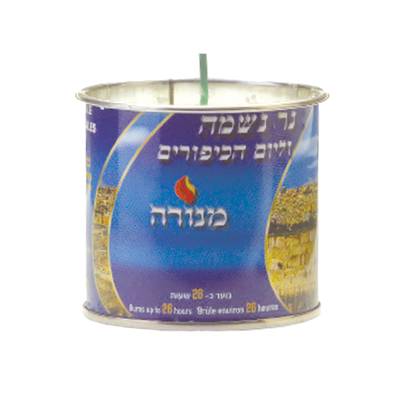 Menora Bougie timbale, 26  heures