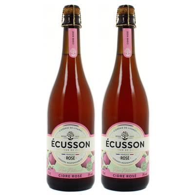 Ecusson Cidre Rosé Naturel 3°, 2x75cl