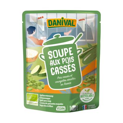Danival Soupe bio aux pois cassé, 50cl