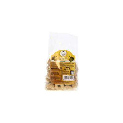 Terre di Puglia Taralli à l'Huile d'Olive- Biscuits salés nature, 300g
