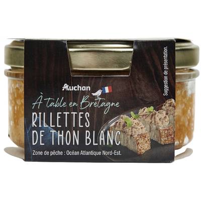 Auchan Terroir Rillettes de thon blanc, 125g