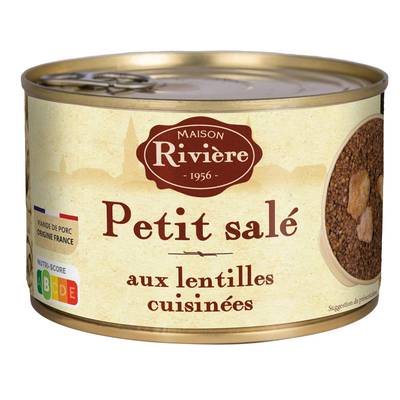 Maison Rivière Petit Salé aux Lentilles Cuisinées, 420g