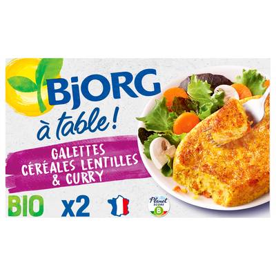 3229820789828 - Bjorg - Galettes aux céréales lentilles et curry bio