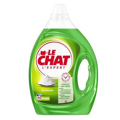 Le Chat Lessive liquide expert bicarbonnate, 1,98L