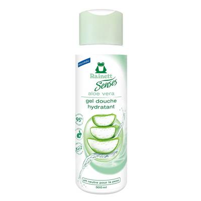Rainett Gel douche Hydratant Aloe Vera Bio, 300ml