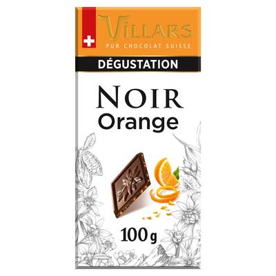 Villars Chocolat noir orange, 100g
