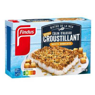 Findus Colin d'Alaska MSC extra-croustillant à la Bordelaise, 380g