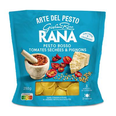 Giovanni Rana Raviolis Frais Pesto Rosso, Tomates Séchées & Pignons, 250g