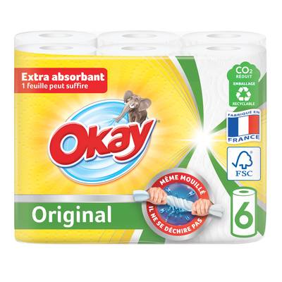 Okay Essuie-tout original, 6  rouleaux