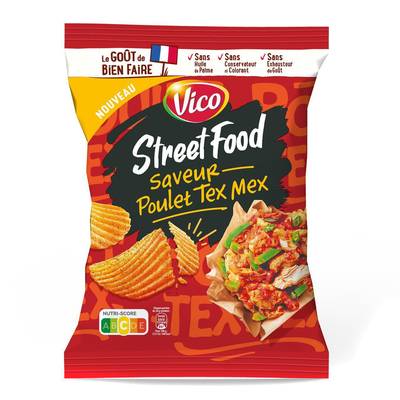 Vico Chips Poulet Tex Mex, 120g