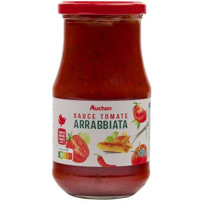 Auchan Sauce tomate Arrabbiata, 420g