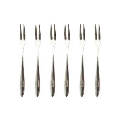 Point virgule Set de 6 fourchettes à fruits de mer en acier inoxydable, 6 pièces