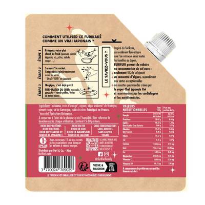 3770024769029 - Furifuri - Furikaké Piment - Alternative au Sel - Condiment Graines de Sésame et Algues