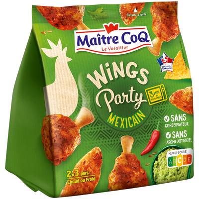 Maître Coq Wings Party mexicain, 400g