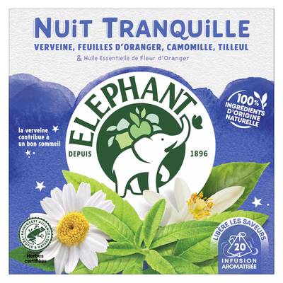 Elephant Infusion Nuit Tranquille, 30 sachets