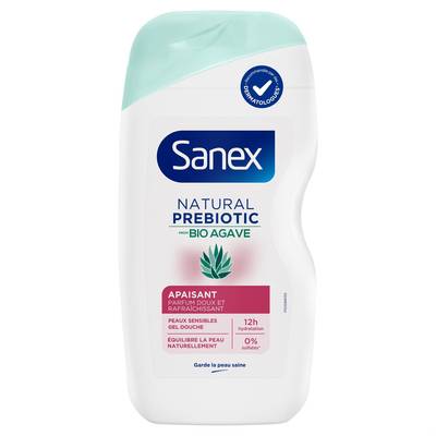 Sanex Gel douche Apaisant Agave Bio Prébiotique, 425ml