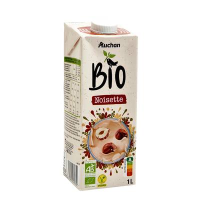 Auchan BIO Noisettes Bio Boisson Végétale, 1L