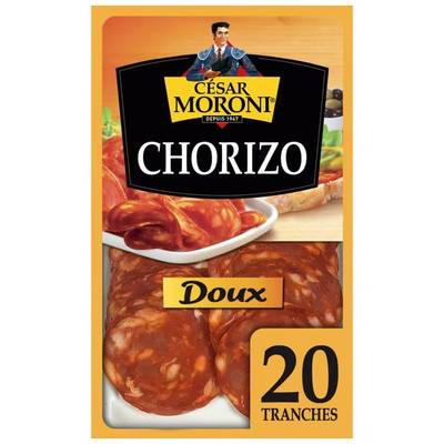 César MORONI Chorizo Doux, 20 tranches - 100g