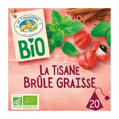 La Tisanière Tisane Brûle Graisse Bio, 20 sachets