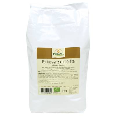 Priméal Farine de riz complète bio, 1kg