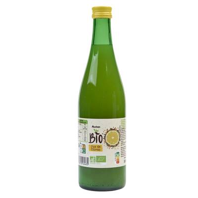 Auchan BIO Pur jus de citron Bio, 50cl