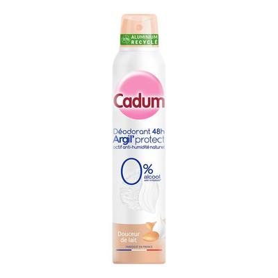 Cadum Déodorant Argil Protect 0% Alcool 48H, 200ml