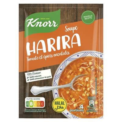 Knorr Soupe Harira Tomate et Epices Orientales déshydratée, 108g